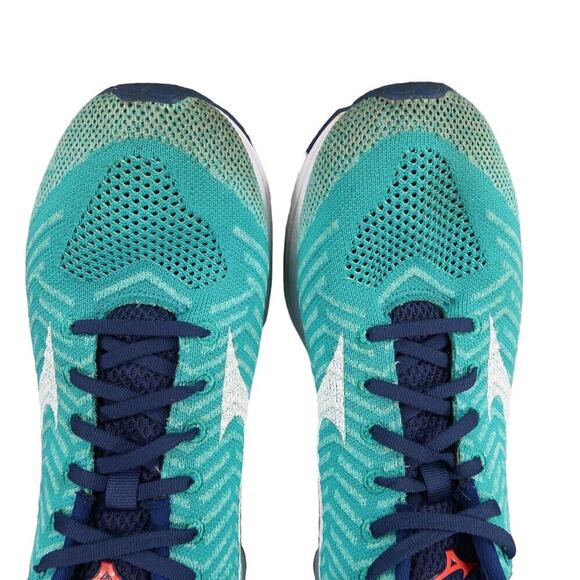 Mizuno Shoes Womens 12 Athletic Trainers Running Waveknit R2 Sport Performance - Picture 8 of 15